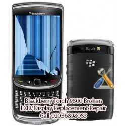 Blackberry Torch 9800 Broken LCD/Display Replacement Repair